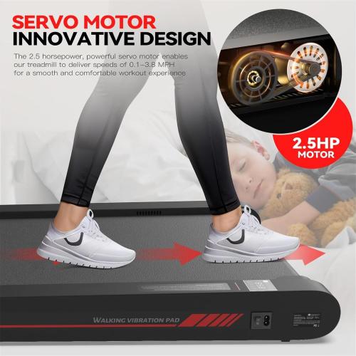 Sperax Walking Treadmill Pad with APP, 3 in 1 Under Desk Treadmill, 400W Low Noise Walking Vibration Pad with Remote Control,Portable Treadmills for Home Office
