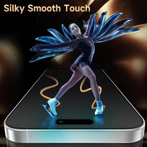 2 Pack for iPhone Air Matte Screen Protector Glass 6.5 inch