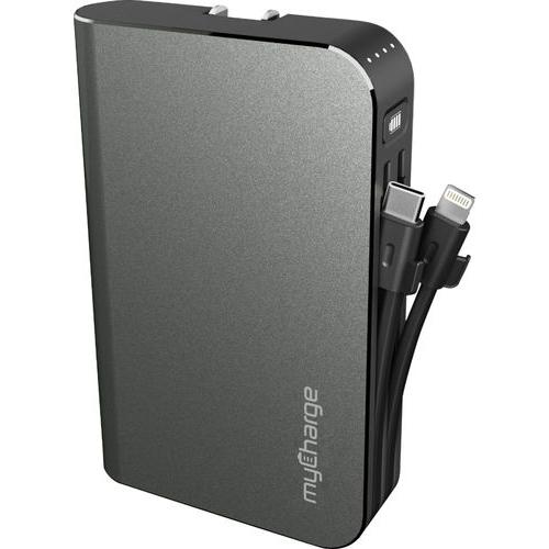 Hub Turbo Portable Charger - Gray