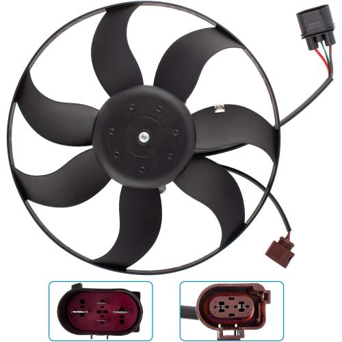 BOXI 1K0959455DL Left Side Engine Cooling Fan Motor Fits for A-3 T-T/Beet-le C-C Go-lf Eo-s GT-I Jet-ta Pass-at R-32 Rabb-it Tigu-an 1K0959455N