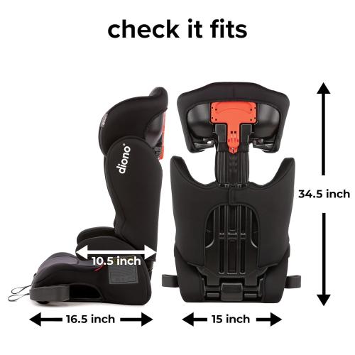 NEED TO CLEAN ‼️Diono Cambria 2 XL, Dual Latch Connectors, 2-in-1 Belt Positioning Booster Seat, High-Back to Backless Booster, Space and Room to Grow, 6 Headrest Positions, 8 Years 1 Booster Seat, Black