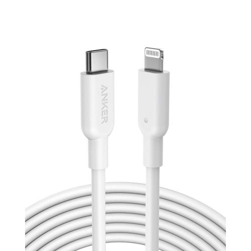 Anker USB C to Lightning Cable, MFi Certified Cable for iPhone 13 Pro 12 Pro Max 12 11 X XS, Supports Power Delivery (6FT,White)