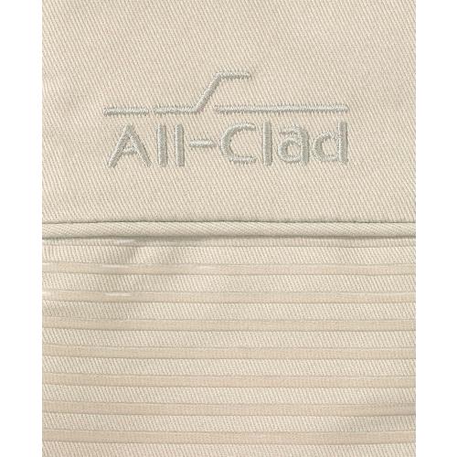 All-Clad Silicone Oven Mitts: Heat Resistant up to 500 Degrees - 100% Cotton & Silicone, 14x7 Oven Mitt for Kitchen and Barbeque, 2-Pack, Almond