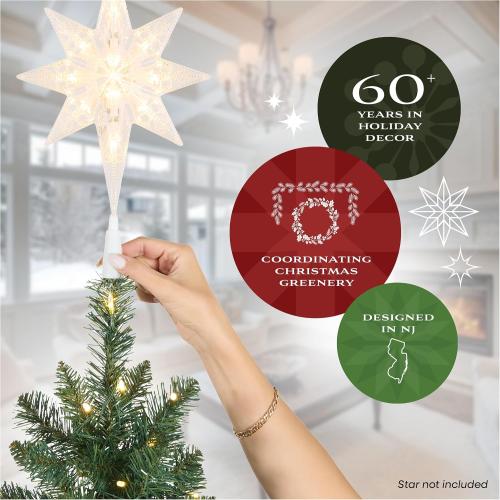 National Tree Company 9 ft Pre-Lit Dunhill Fir Artificial Christmas Tree, 900 LED Lights, 4,026 Tips, Foot Pedal, 10 Light Functions, Includes Stand, Green