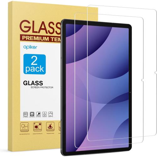 apiker 2 Pack Screen Protector for Galaxy Tab S10 Plus/S9 Plus/S9 FE /S7 FE