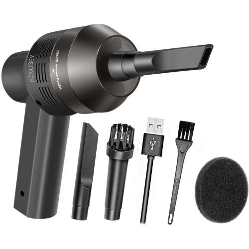 New Cordless Mini Computer Vacuum, Portable Vacuum Cleaner Keyboard Cleaner Kit - Cleaning Dust, Hairs, Crumbs, Scraps, Ash for Laptop, Keyboard, Computer,Car, Pet House, Sewing Machine