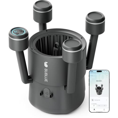 (2026 Upgrade) BUBLUE F10 Pool Surface Skimmer Robot, Pool Cleaner with App Control,Powerful Suction,5L Filter, Dual Cleaning Modes, AI Navigation,Ideal for In-Ground & Above-Ground Pools,Space Gray ‼️used and could have missing pieces ‼️