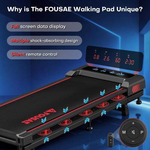 Walking Pad with 10% Incline Treadmills for Home, 4 in 1 6.2MPH Walking Pad Under Desk Treadmill with Full Screen LED Display, 2.75HP Brushless Drive, 12 HIIT Programs, 350 LBS Weight Capacity