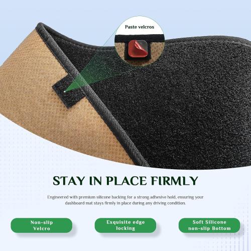 Dash Cover, Anti-Glare, Sun Protection, Dustproof, UV-Proof, Dashboard Covers, Interior Car Accessorie Fit for 2019-2024 Su-baru Forester, Not Fit w/HUD Models (Fits Mfr Body Code:S14), Black