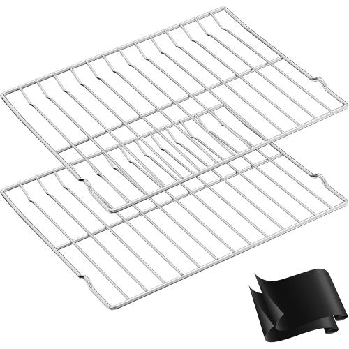 316067902 Oven Rack Replacement for Frigidaire Stove Oven Racks,22.6x 16 | 316067902 Rack-Flat For Kenmore Gas Stove Range Oven Parts 304 Stainless Steel Oven Baking Wire Rack With 2ps Oven Liners