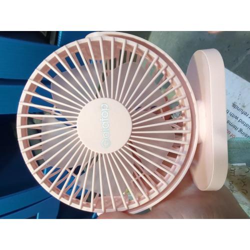 Gaiatop USB Desk Fan, 5.5 Inch Quiet 3 Speeds Small Portable Fan Pink