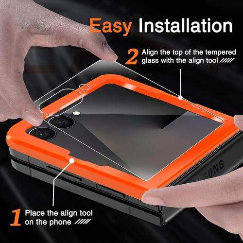 Milomdoi Screen Protector for Samsung Galaxy Z Flip 8/Z Flip 7