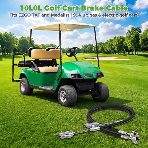 10L0L Golf Cart Brake Cable for EZGO TXT & Medalist 1994-up, Driver and Passenger Side, Replace OEM 70716-G03 70273-G03 70969-G03