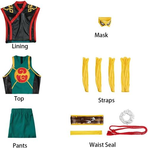 Iron Cosplay Costume, Lin Lie Mens Fist Battle Outfit for Halloween Party