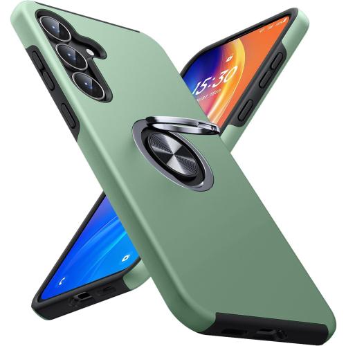 JAME for Samsung Galaxy S25 FE Case Ring Stand Shockproof Phone Case