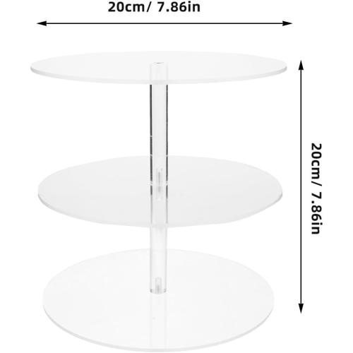 Crown Rack: 3-Tier Tiara Display Headband Rack - Clear Acrylic Crown Jewelry Stand Multi-Functional Display Shelf For Necklace Bracelet Wedding Party Retail Exhibitions