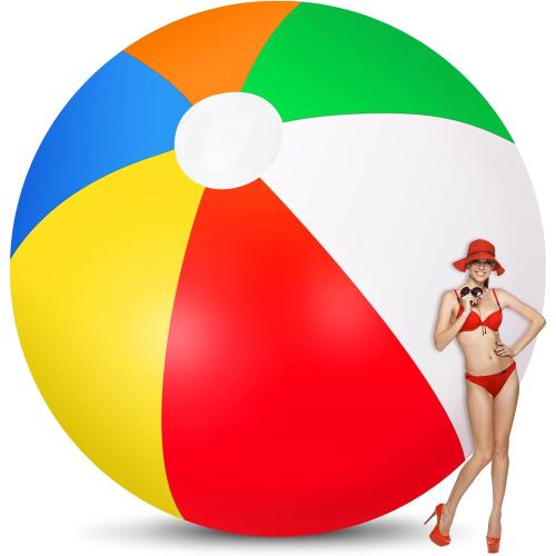 12 Foot Giant Inflatable Beach Ball,  Large Beach Ball for Swimming Pool