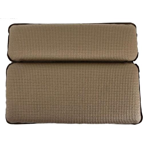Splash Home Sooth Double Chamber Vinyl Spa Pillow, Machine Washable, 14.6 x 11.8, Taupe