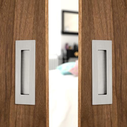 Malimali 6 Inch Recessed Pocket Door Pull Sliding Door Handle Hardware