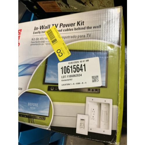 Legrand On-Q 4-27/64-in x 10-in PVC White Flat Screen Tv Kit