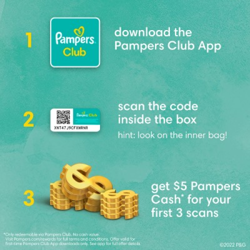 Pampers Pure Protection Diapers Enormous Pack - Newborn - 128ct