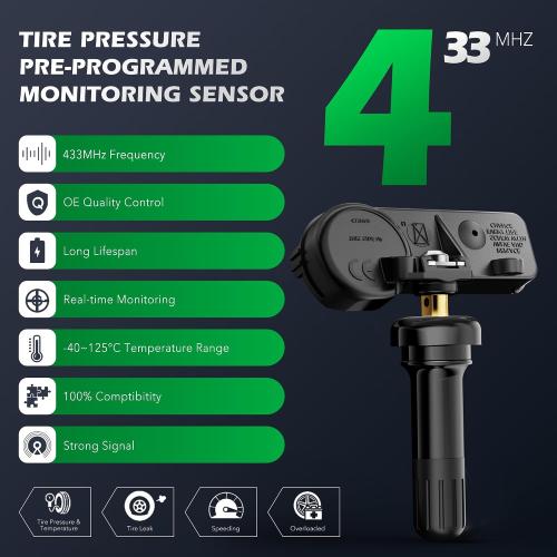TPMS Sensors,433Mhz Dodge Chrysler Jeep Tire Pressure Monitoring Sensor