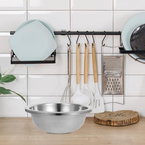 PRETYZOOM Large Stainless Steel Kitchen Basin 15 Inch Multipurpose Mixing Bowl for Vegetable Washing Dough Making and Face Washing