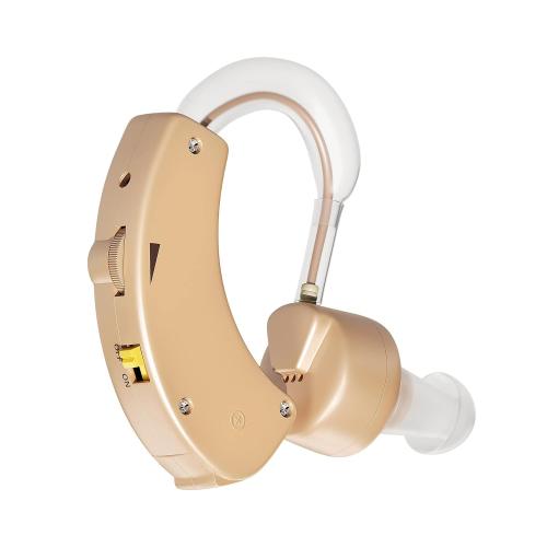 Hearing Aids BTE Behind the Ear,Hearing Amplifier for Seniors,Mini Size Sound Enhancer for Mild to Moderate Deafness(Pack of 1)