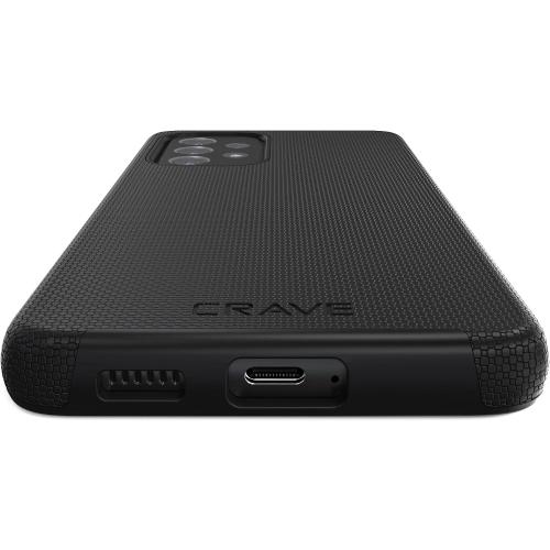 Crave for Samsung Galaxy A53 Case, Shockproof Protection Dual Layer Case for Galaxy A53 5G (6.5 inch) - Black