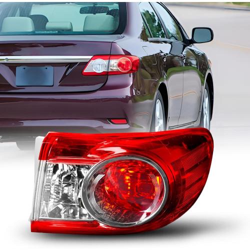 AUTOONE For Toyota Corolla Tail Lights Assembly, Tail Lamp Assembly Fit for 2011-2013 Corolla Rear Factory OEM Passeger Side, Without Bulbs