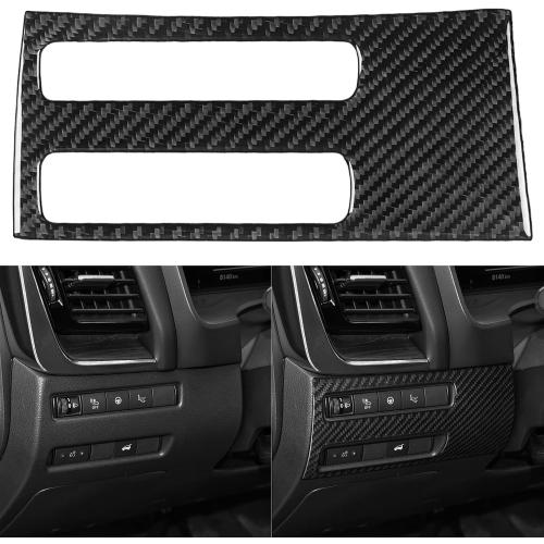 NVCNX Real Carbon Fiber Trim for Nissan Rogue Interior Accessories | for 2021-2026 2022 2023 2024 2025 SV/SL/S/Platinum/Rock Creek, Dash Driver Side Control Panel Cover, Sticker Decal, 1PC