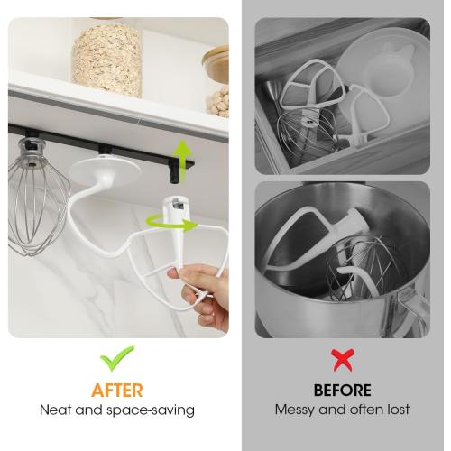 AIEVE Metal Stand Mixer Attachment Holder Compatible with Kitchenaid Mixer Accessories, for Storage Organize Your Kitchen Aid attachments