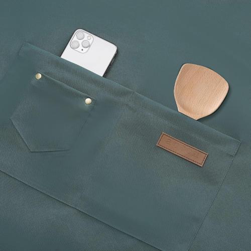 Tosewever Art Aprons for Women Painting Pottery Baking, Mens Buckle Straps Kitchen Apron with Pockets for Chef Cooking