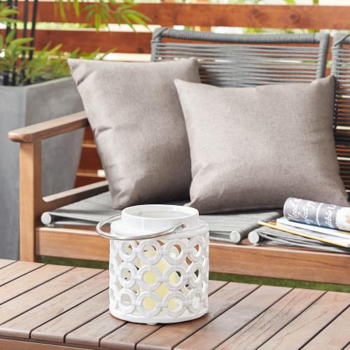 Grayson Lane 1 Candle Ceramic Lantern Candle Holder