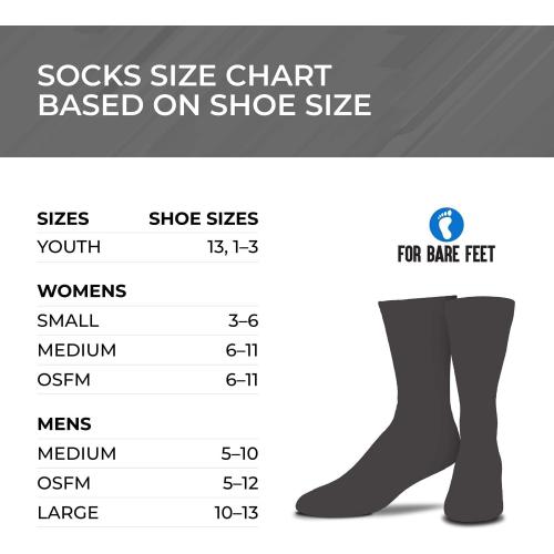 For Bare Feet NCAA Striped Crew Socks Men Women