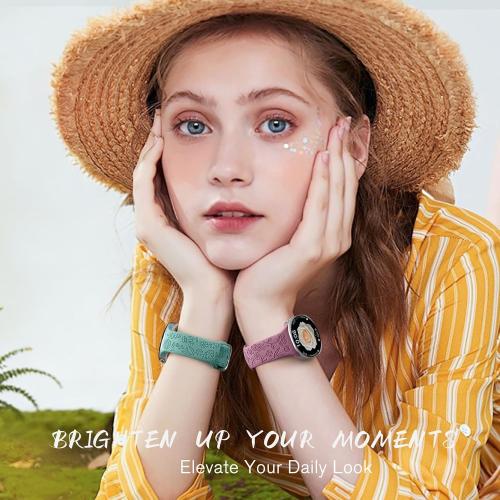SNBLK Floral Engraved Bands Compatible with Samsung Galaxy Watch 9/8 Band 40mm 44mm/ Watch 8 Classic Band 46mm, 6Pack Flower Soft Silicone Sport Replacement Strap for Samsung Watch Bands Women Men