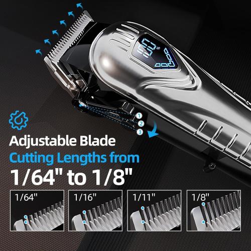 Chicclly Low Noise Hair Clippers for Men & Women with 10 Color Guide Combs