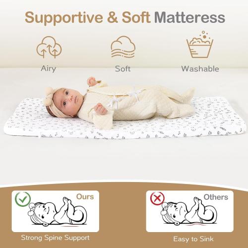 Baby Bassinet, Portable Bedside Bassinet, Twin-Friendly, 4-in-1 Bedside Crib with Waterproof Mattress, Adjustable Height & Locking Wheels for Newborns, Grey