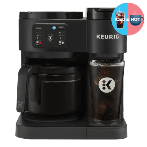 Keurig K-Duo Essentials, Hot & Iced Single-Serve K-Cup Pod Coffee Maker & Carafe, Black