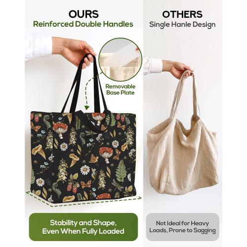 Miss Adola Cute Extra Large Canvas Grocery Tote Bag