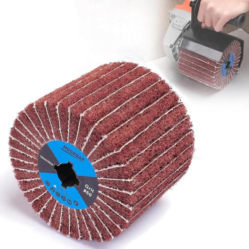 Surface Conditioning Tool 60 Grit Nylon Fiber Flap Polishing Wheel
