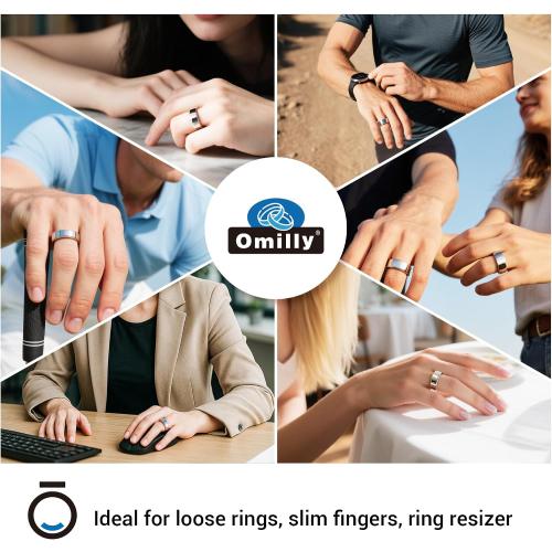 Smart Ring Size Adjuster - 120Pcs Invisible Fit for Oura 4/3, Galaxy Ring, Ultra Human AIR, RingConn 2/1, Amazfit Helio - Loose Ring Sizing Kit (Transparent)