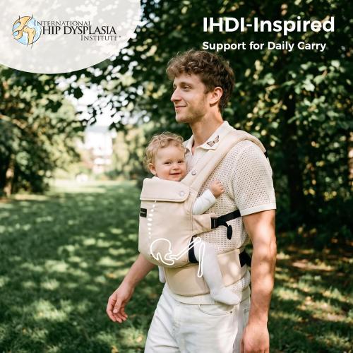 Momcozy PureHug Baby Carrier - Ergonomic, Cozy and Lightweight for 7-45 lbs