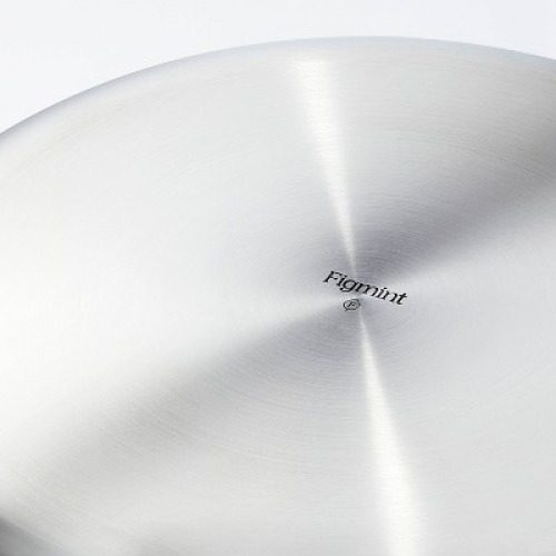 12 Stainless Steel Frypan with Cover Silver - Figmint™MISSING LID