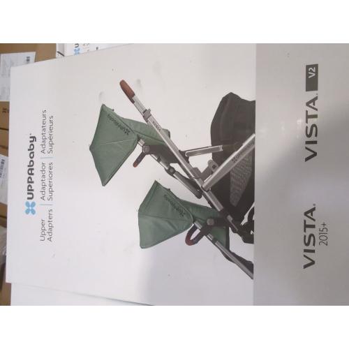 UPPAbaby Upper Adapter for Vista, Vista V2, and Vista V3 Strollers/ Compatible with Bassinet, Toddler Seat, Aria, Mesa V2, or Mesa Max Infant Car Seats / Quick   Secure Attachment / 1 Set