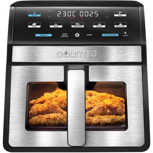 Gourmia GOURMIA Digital Air Fryer, 7.5 Liter with Window and Light, Mod. GAF858‼️needs heavy cleaning‼️