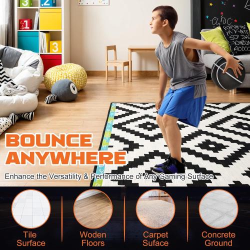 Silent Basketball Size 7 (29.5) – Grooved Airless Foam Indoor Basketball for Quiet Dribbling and Indoor Training, Pro PU Material – Achieve Real Feel Higher Bounce Quieter