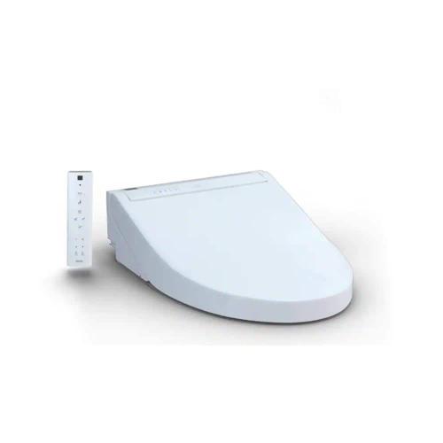 C5 Washlet Electric Heated Bidet Toilet Seat for Elongated Toilet in Cotton White