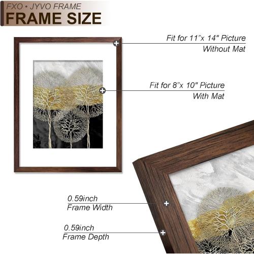 Fxojyvo 11x14 Picture Frame for Photo Poster Horizontally/Vertically