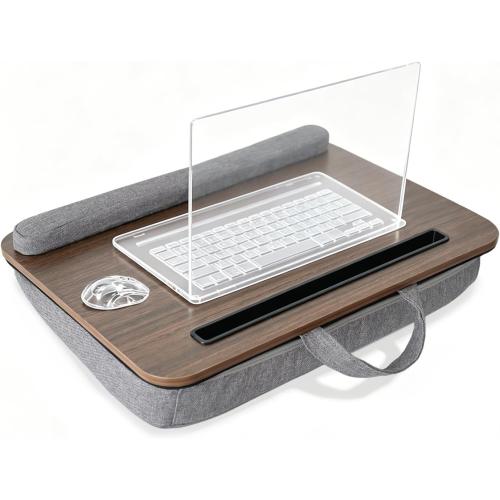 Portable Lap Desk, Walnut Color